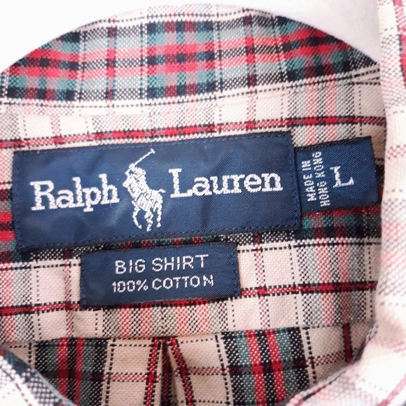 Ralph Lauren Blue Label Big Shirt Button Down Sz L - Picture 4 of 8